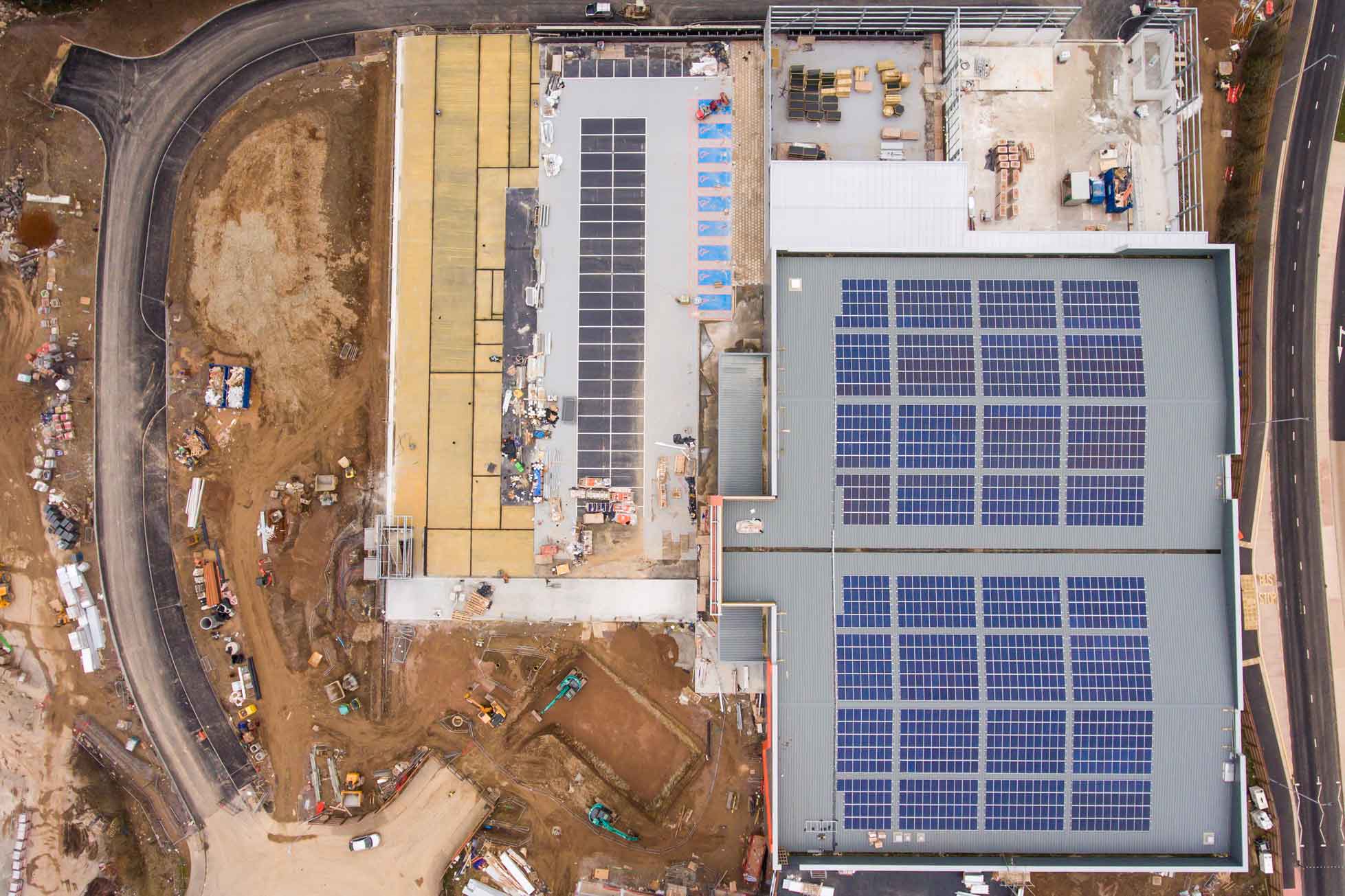 Construction site aerial survey in Plymouth