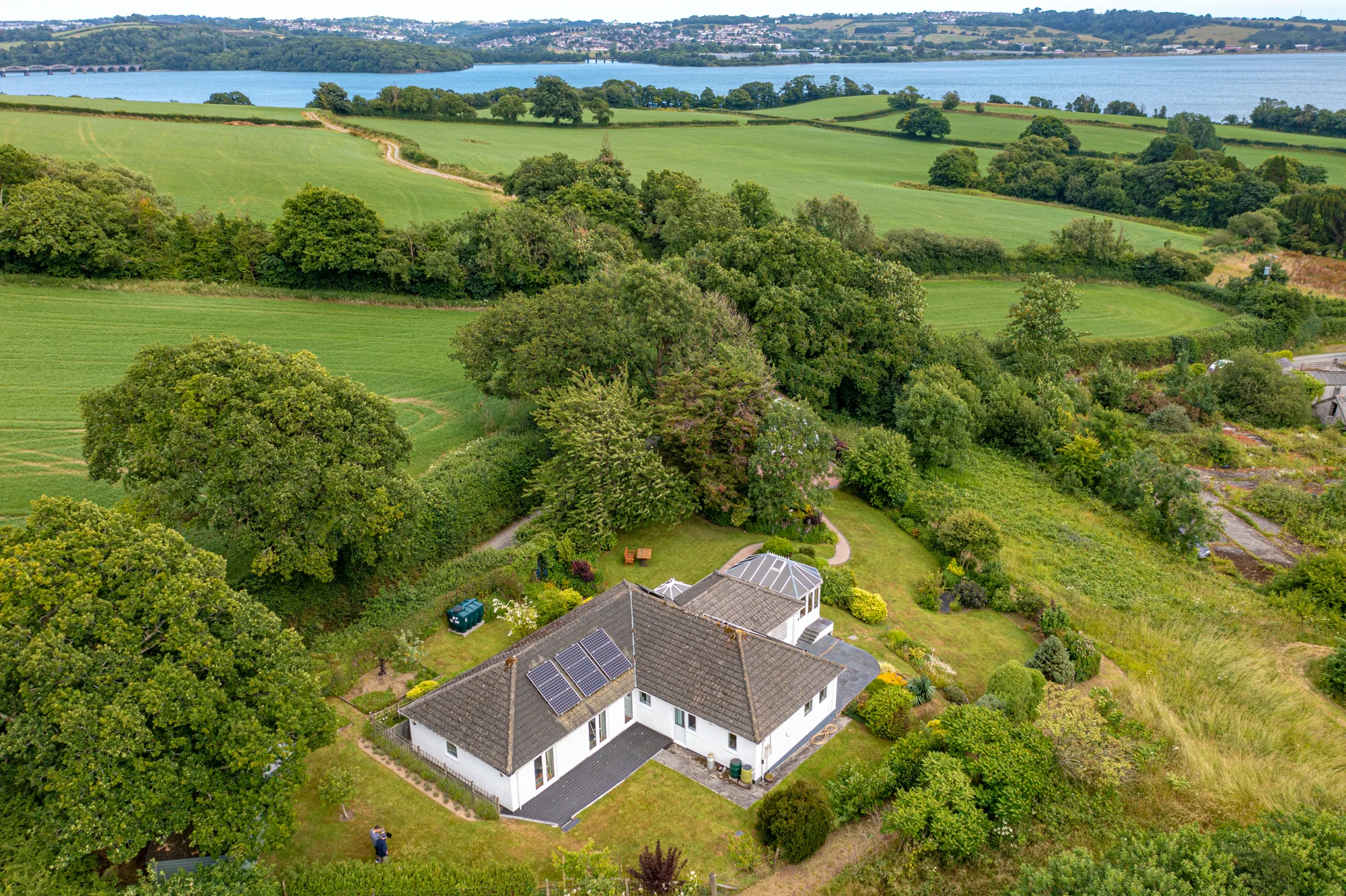 Aerial property photography in Cornwall